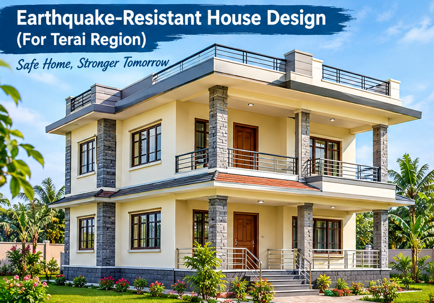 Earthquake-Resistant House Design in Terai NBC 105